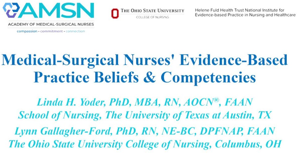 Medical-Surgical Nurses' Evidence-Based Practice Beliefs and Competencies