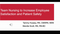 Team Nursing to Increase Employee Satisfaction and Patient Safety