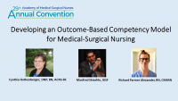 CMSRN of Distinction Award /// Developing an Outcome-Based Competency Model for Medical-Surgical Nursing