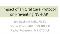 Creating an Oral Care Protocol to Prevent Non-Ventilator Hospital-Acquired Pneumonia