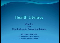 Health Literacy: What It Is and What It Means to You and Your Patients icon