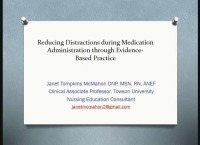 Reducing Distractions during Medication Administration through Evidence-Based Practice