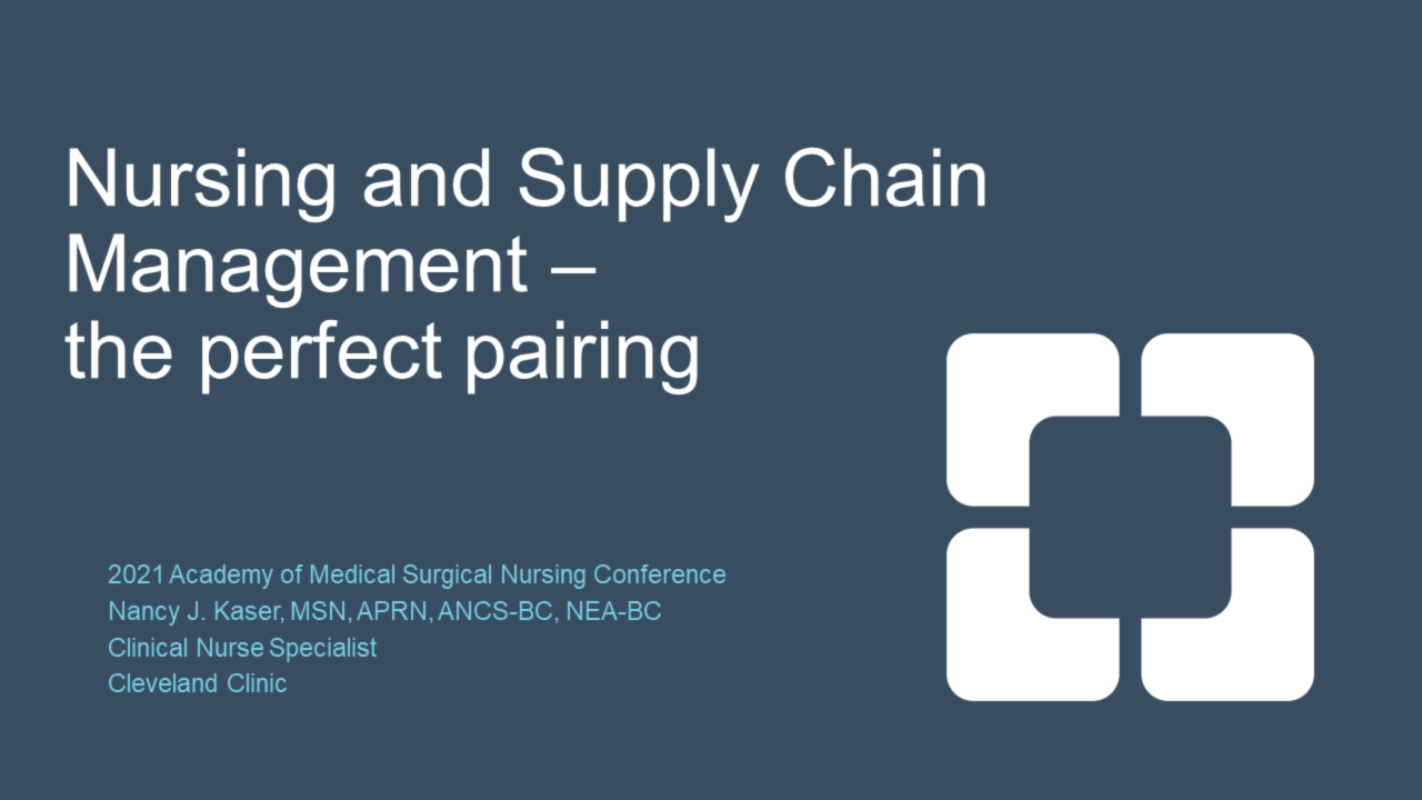 Nursing Collaboration with Supply Chain Management in Product Evaluation