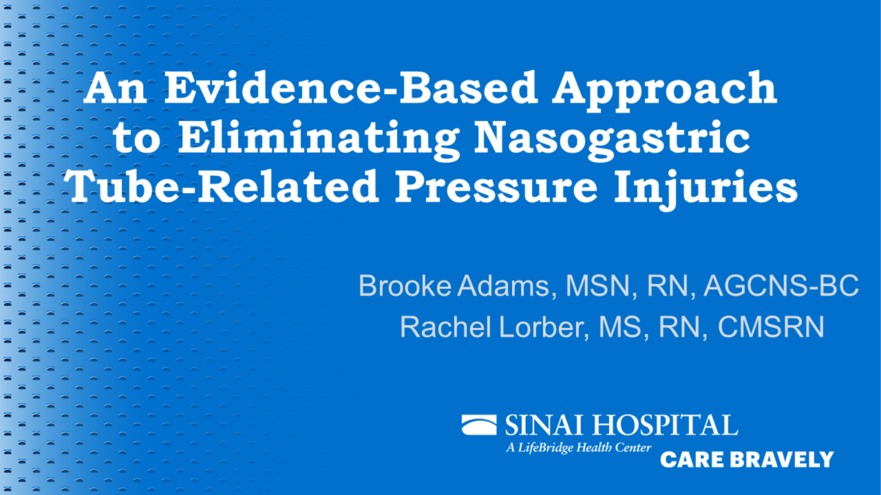 An Evidence-Based Approach to Eliminating Nasogastric Tube-Related Pressure Injuries icon