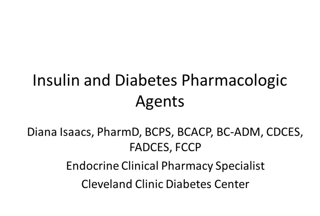 Insulin and Diabetes Pharmacologic Agents icon