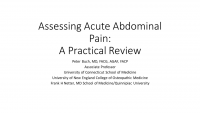 Assessing Acute Abdominal Pain: A Practical Review icon