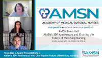 Town Hall // Award Presentations //  AMSN's 30th Anniversary and Charting the Future of Med-Surg Nursing icon