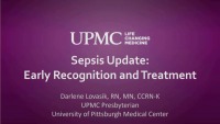 Sepsis Update: Early Recognition and Treatment