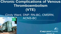 Chronic Complications of Venous Thromboembolism (VTE)
