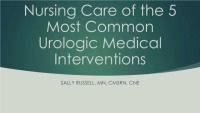 Urology: The Five Most Common Interventions