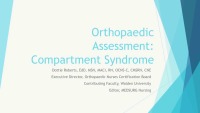 Orthopaedic Assessment: Compartment Syndrome