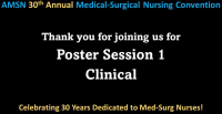 Poster Session 1 - Clinical