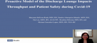 A Proactive Model of a Discharge Lounge Impacts Throughput During COVID-19