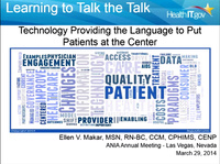 Learning to Talk the Talk: Technology Providing the Language to Put Patients at the Center of Their Own Health Care Team