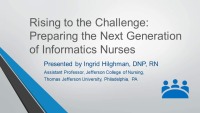 Rising to the Challenge: Preparing the Next Generation of Informatics Nurses  icon