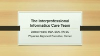 The Interprofessional Informatics Care Team 
