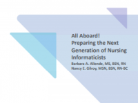 All Aboard! Preparing the Next Generation of Nursing Informaticists  icon