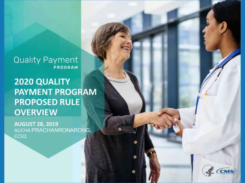 Quality Payment Program Year 4 (2020) NPRM: MIPS Update icon