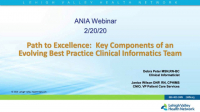 Path to Excellence: Key Components of an Evolving Best Practice Clinical Informatics Team