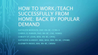 How to Successfully Work/Teach from Home: Back by Popular Demand! icon