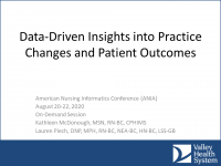 Data-Driven Insights into Practice Changes and Patient Outcomes