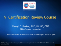 CRC Module 1: Study Plan Formulation for ANCC Certification Exam