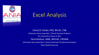 Data Analytics Using Excel - Part 1