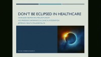 Keynote Address - Don't Be Eclipsed in Healthcare icon