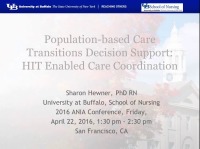 Population-Based Care Transitions Decision Support: HIE-Enabled Care Coordination