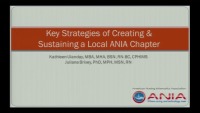 Key Strategies of Creating and Sustaining a Local ANIA Chapter