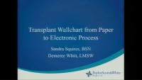 Transplant Wallchart from Paper to Electronic Process