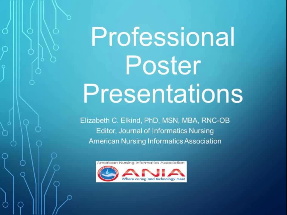 Poster Presentations For Professional Development: Tips And Resources