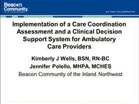 Implementation of a Care Coordination Assessment and a Clinical Decision Support System for Ambulatory Care Providers icon