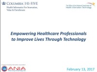 Empowering Healthcare Professionals to Improve Lives Through Technology: Health Informatics For Innovation, Value, and Enrichment (HI-FIVE) Program icon