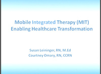 Mobile Integrated Therapy: Enabling Health Care Transformation