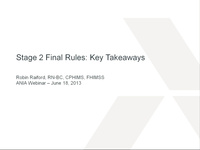 Meaningful Use Stage 2 Final Rules – Key Takeaways icon