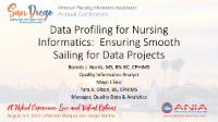 Data Profiling for Nursing Informatics: Ensuring Smooth Sailing for Data Projects