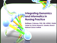 Tutorial on Integrating Genomics and Informatics in Nursing Practice