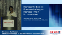 Decrease the Burden: Flowsheet Redesign to Decrease Time in Documentation