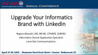 Upgrade Your Informatics Brand with LinkedIn icon