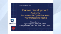 Career Development: Adding the Innovation Life Cycle Process to Your Professional Toolkit icon