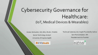 Cybersecurity Governance for Healthcare: IoT, Medical Devices, and Wearables icon