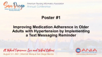 Improving Medication Adherence in Older Adults with Hypertension by Implementing a Text Messaging Reminder
