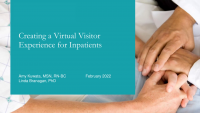Creating a Virtual Visitor Experience for Inpatients icon