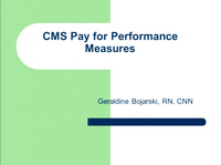 Hemodialysis: CMS Pay for Performance Measures