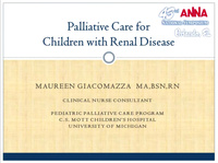 Palliative Care for Children with Renal Disease