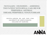 I'm Walkin'...Yes Indeed: Assessing the Patient with Kidney Failure for PAD/PVD icon