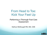 From Head to Toe: Kick Your Feet Up - Performing a Thorough Foot Care Assessment icon