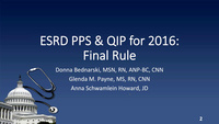 Implications of CMS Final Rule on the ESRD Prospective Payment System and Quality Incentive Program icon