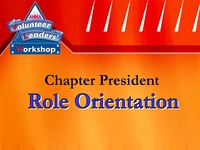 Chapter President Role Orientation icon